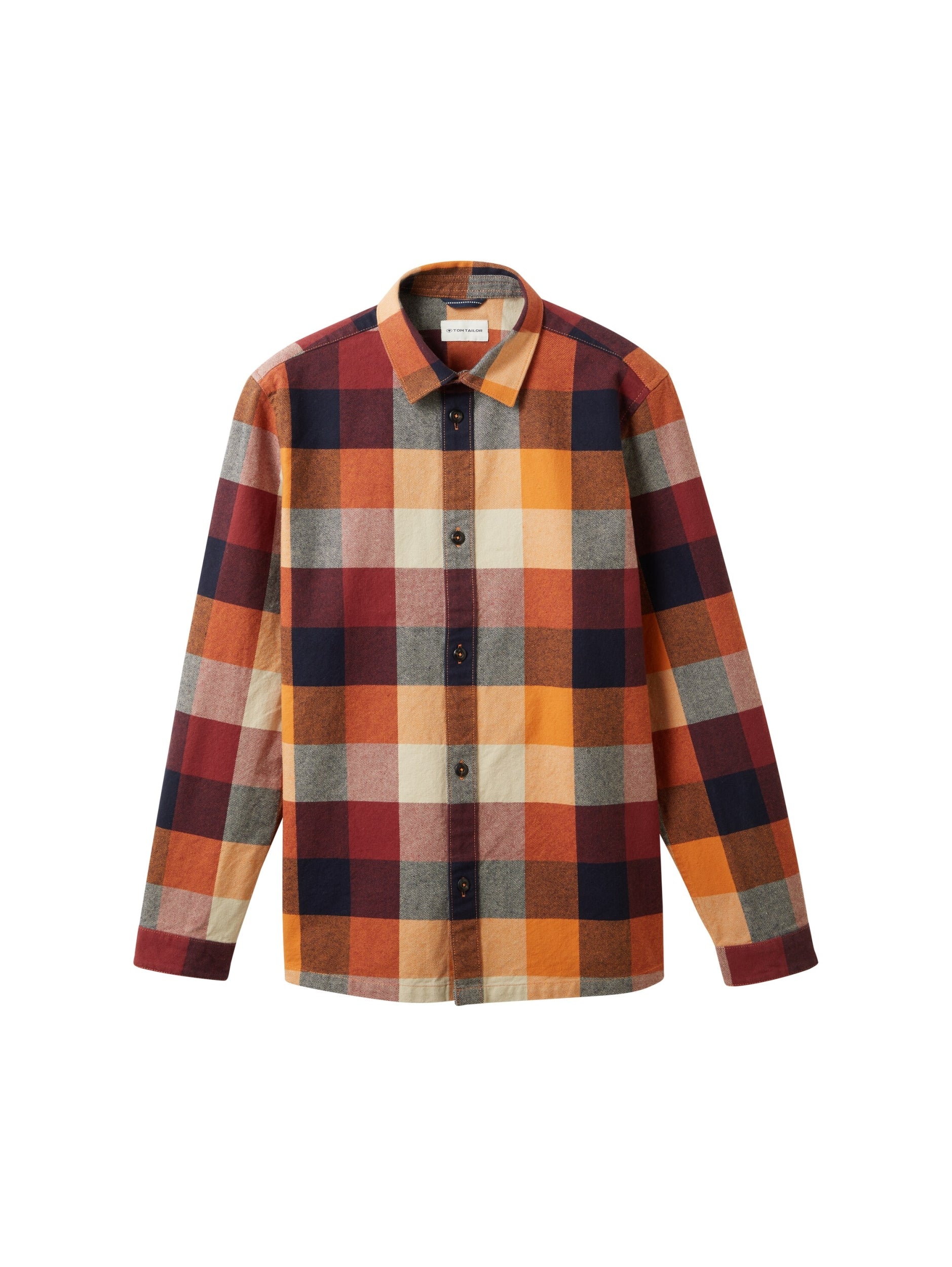 colorful big check overshirt orange colorfu Bild 1