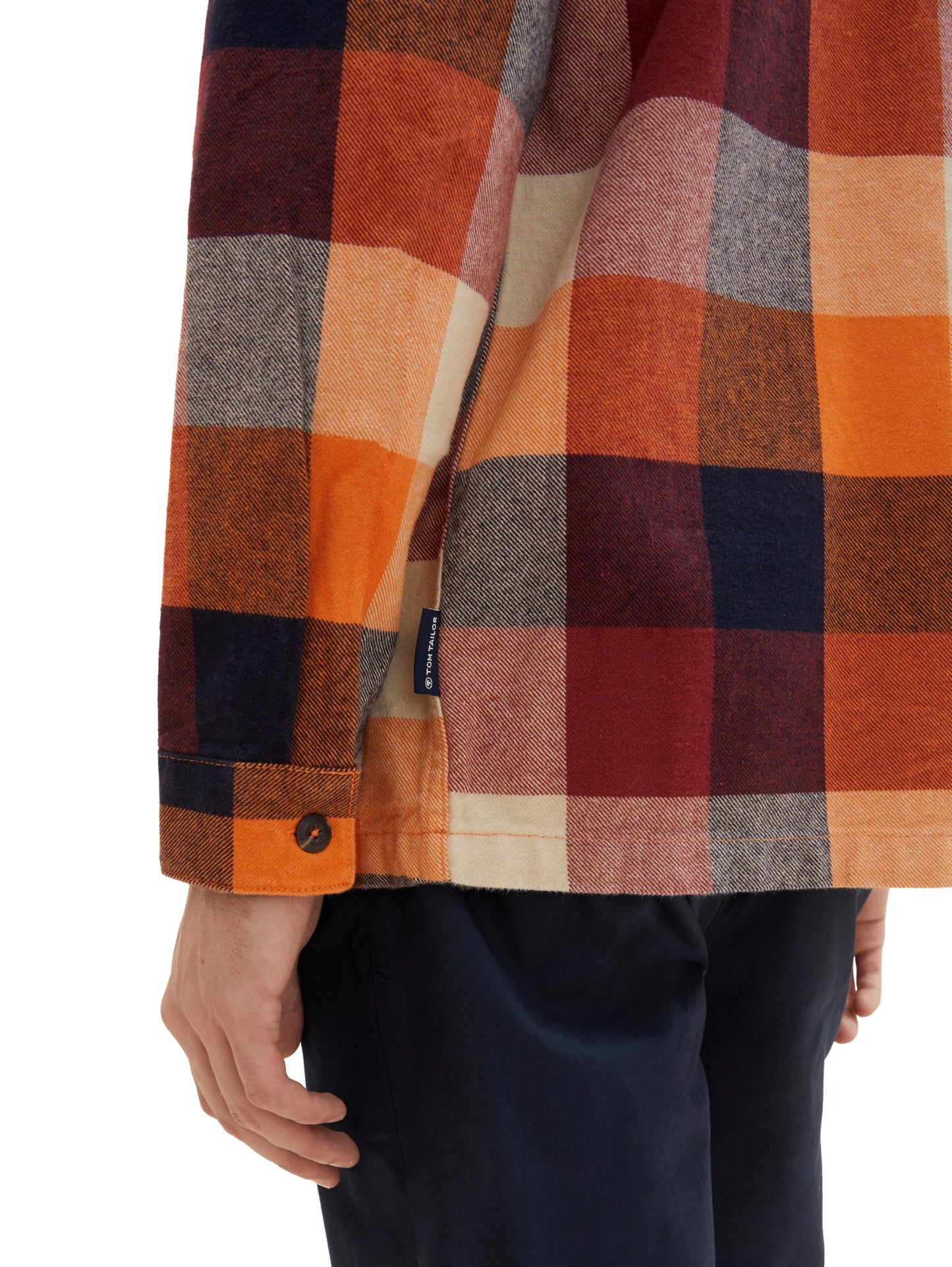 colorful big check overshirt orange colorfu Bild 6