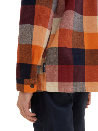 colorful big check overshirt orange colorfu Bild 6