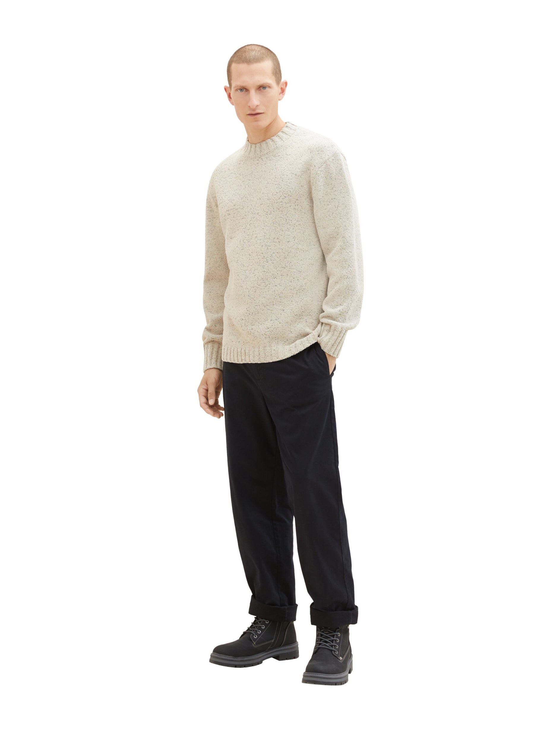 comfort twotone knit beige alfalfa Bild 7