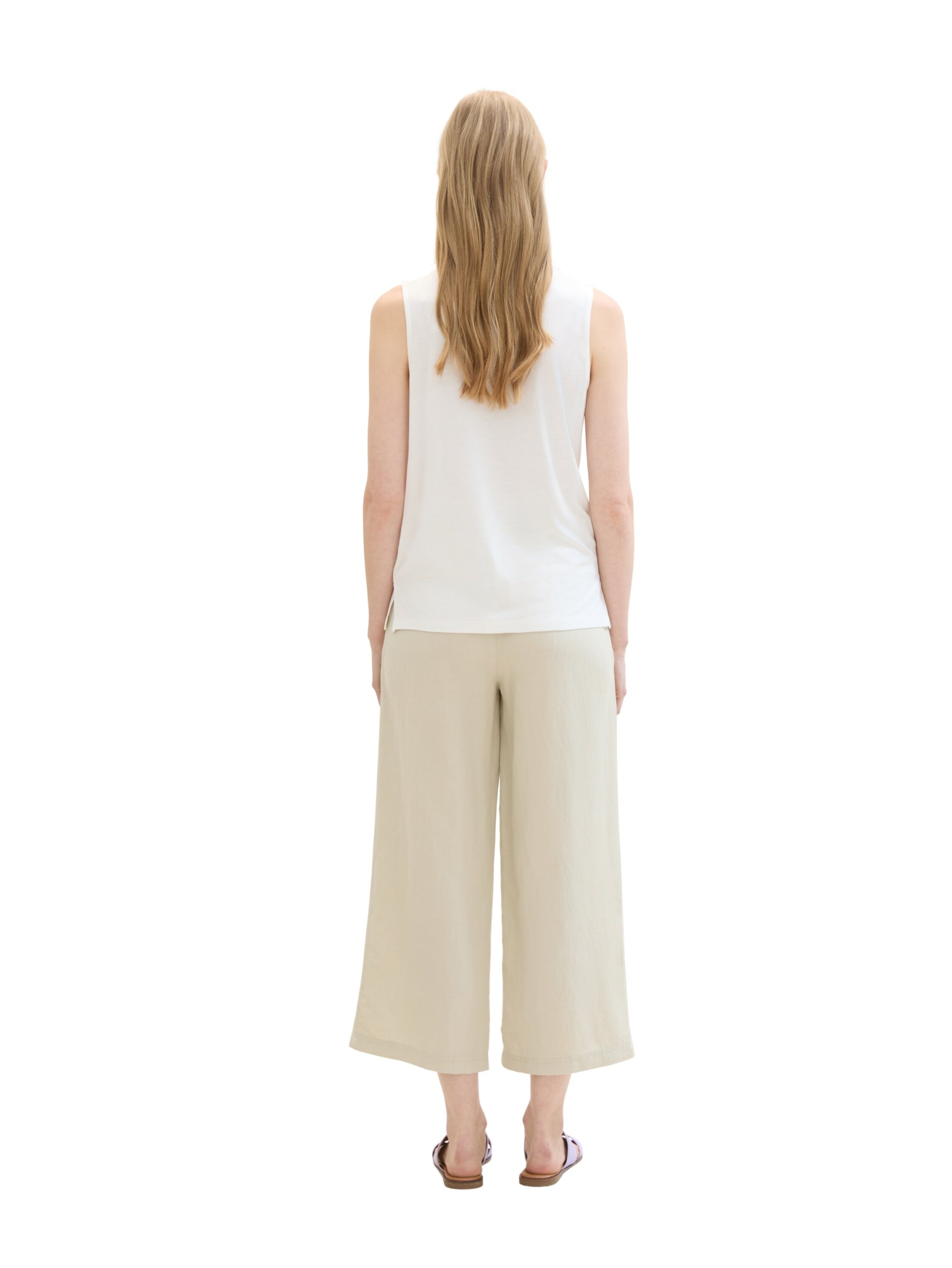 culotte linen pants summer beige Bild 6