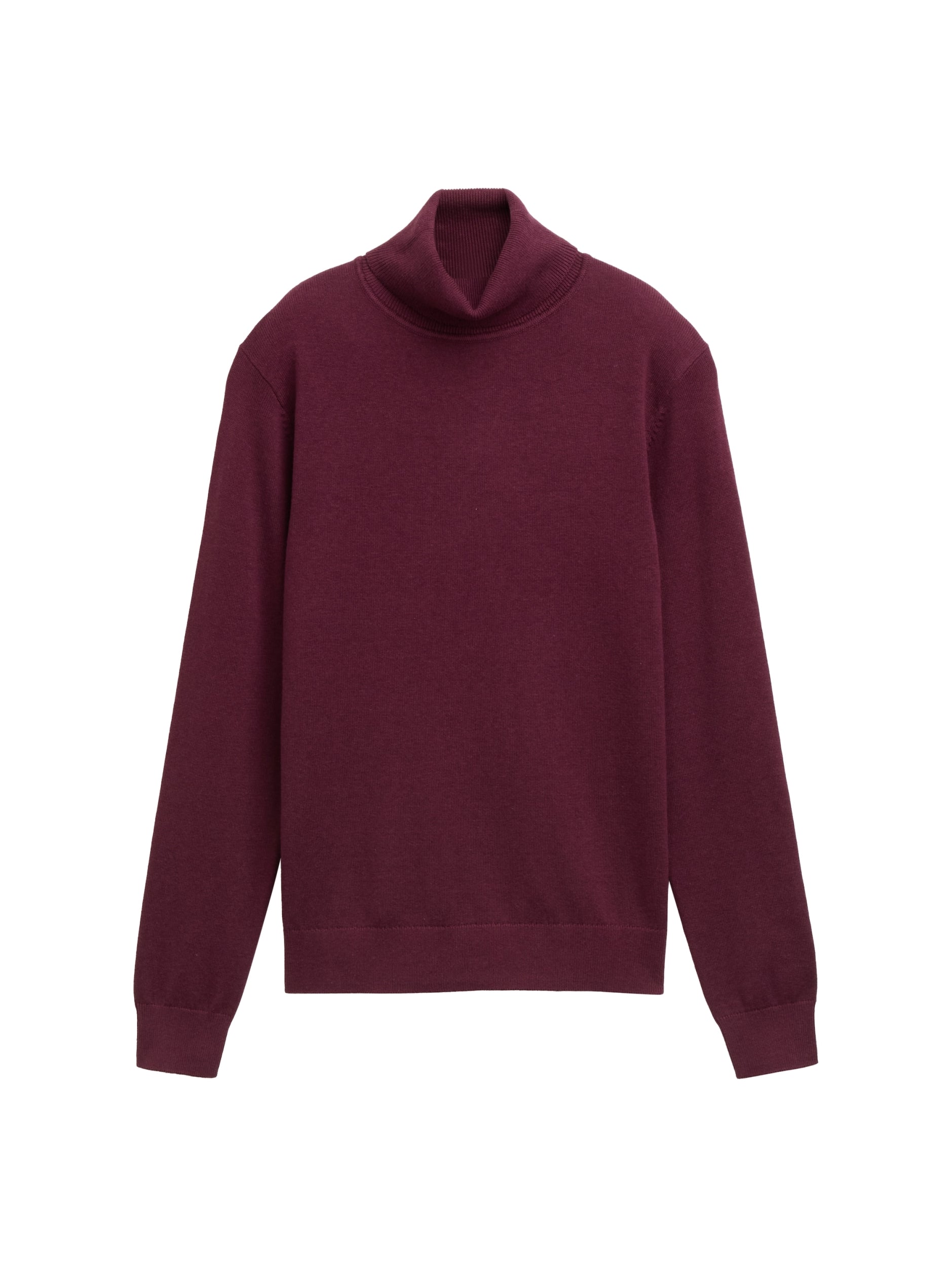 knit basic turtleneck bordeaux red Bild 1