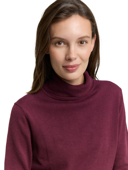 knit basic turtleneck bordeaux red Bild 6