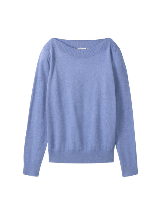 knit boatneck pullover colony blue me Bild 1