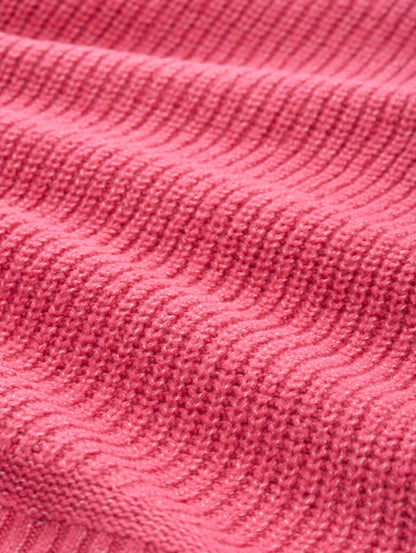 knit rib v-neck pullover rose pink mela Bild 2