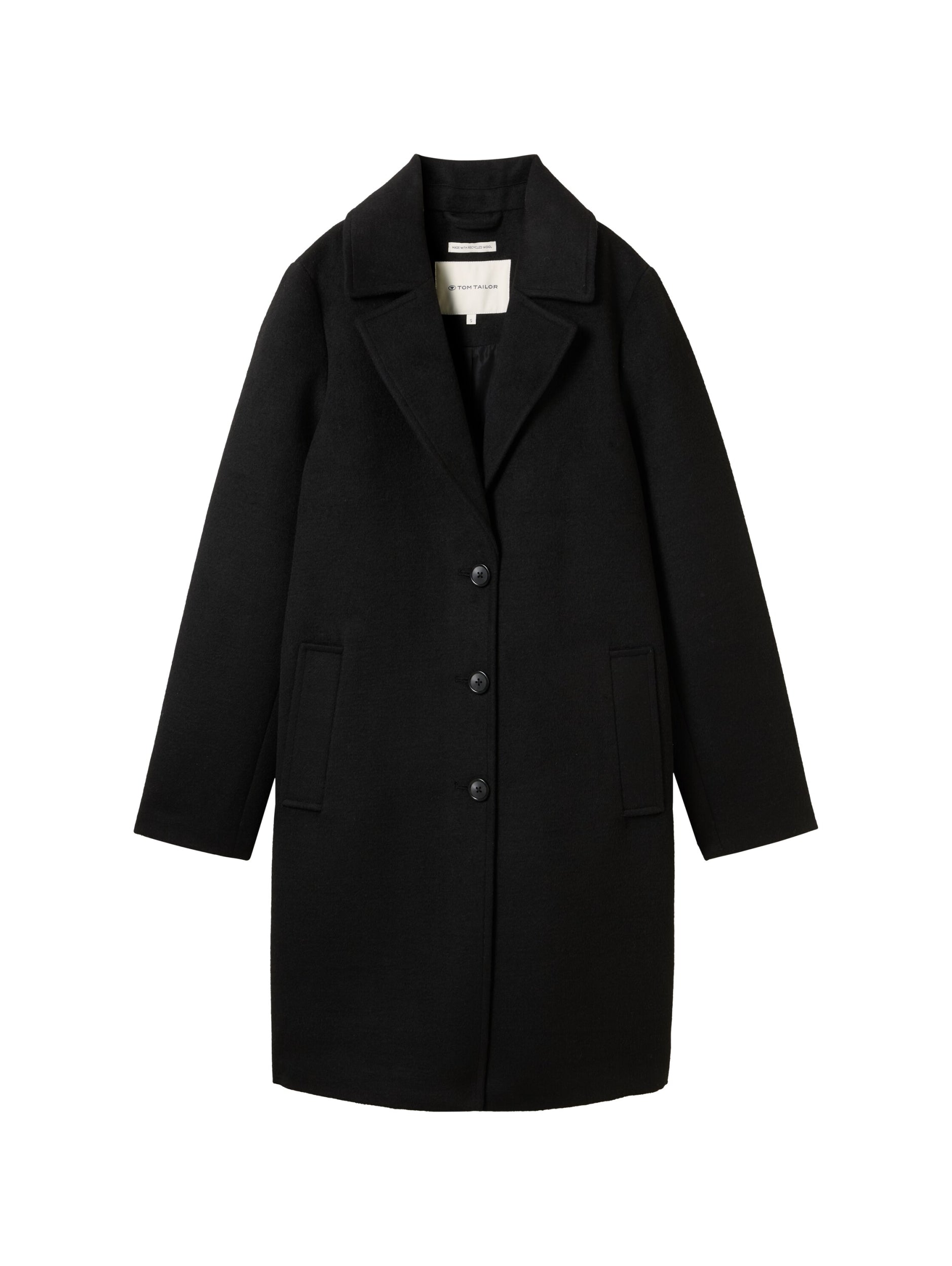 long coat deep black Bild 1
