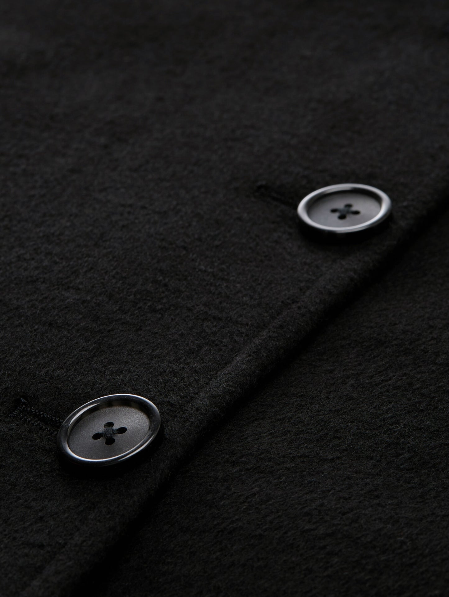 long coat deep black Bild 2
