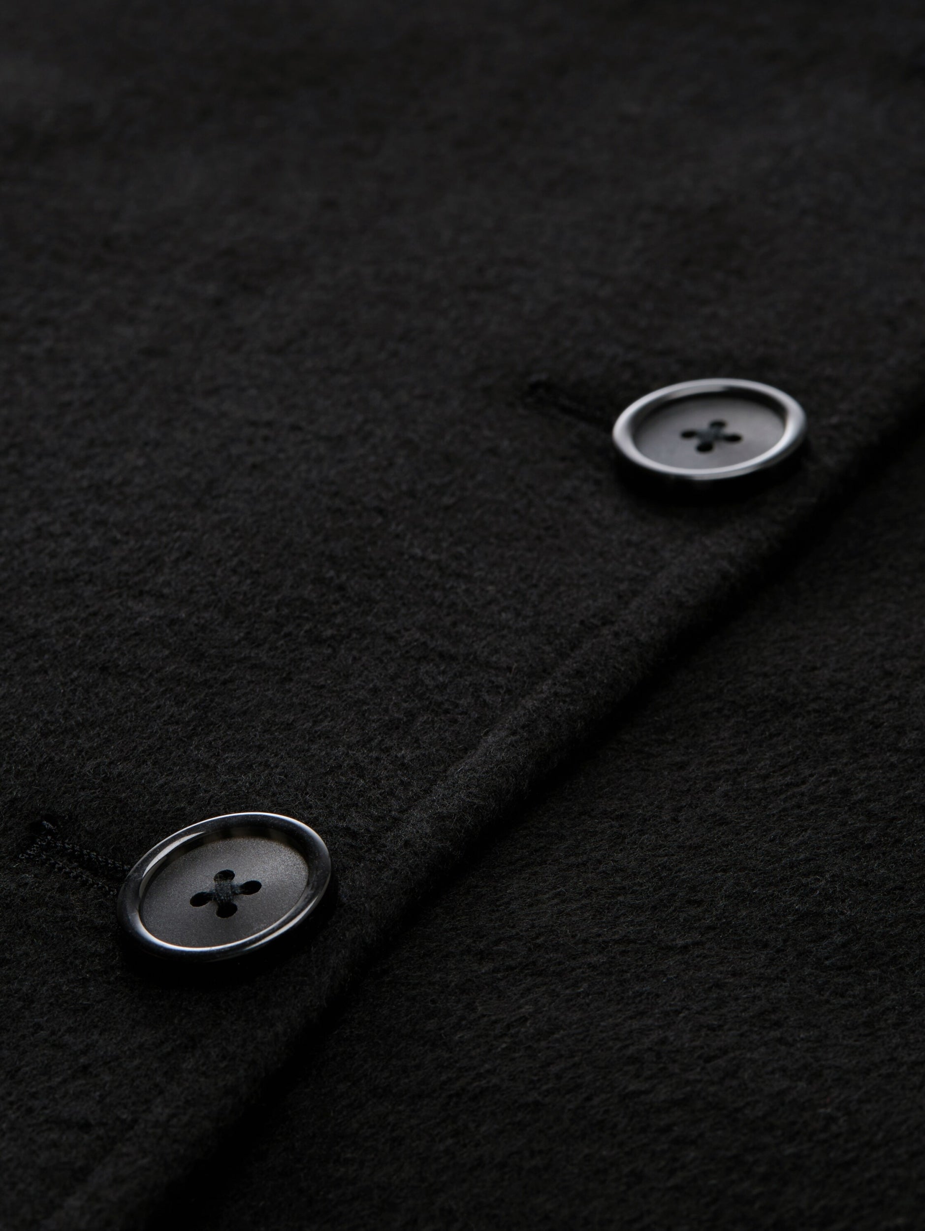 long coat deep black Bild 2