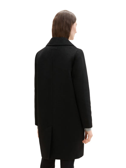 long coat deep black Bild 5