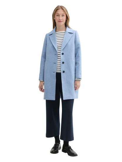 long coat calm blue mela Bild 3