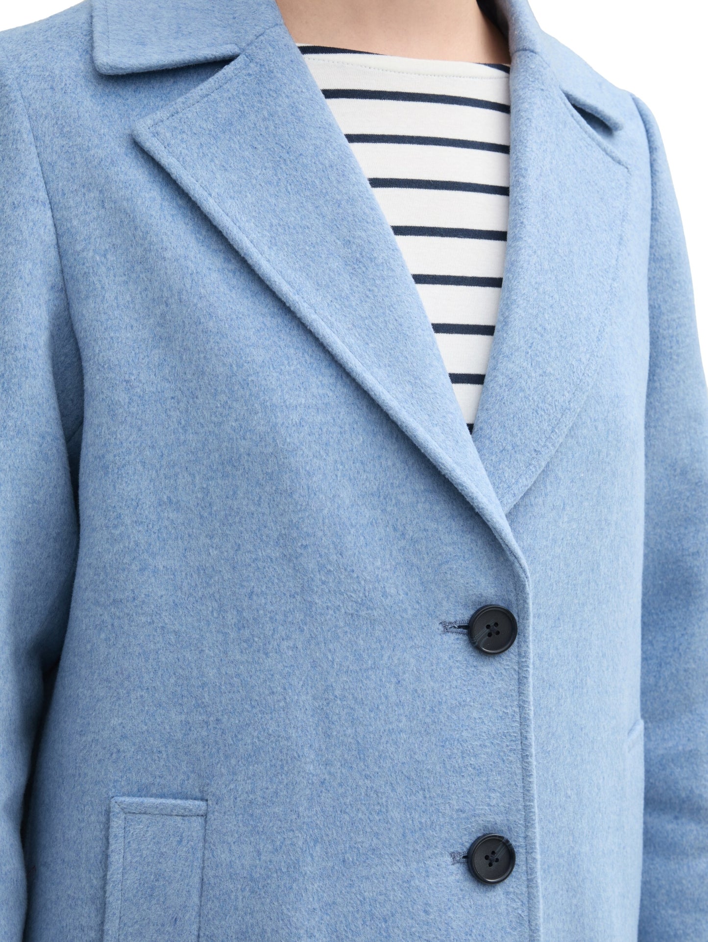 long coat calm blue mela Bild 6