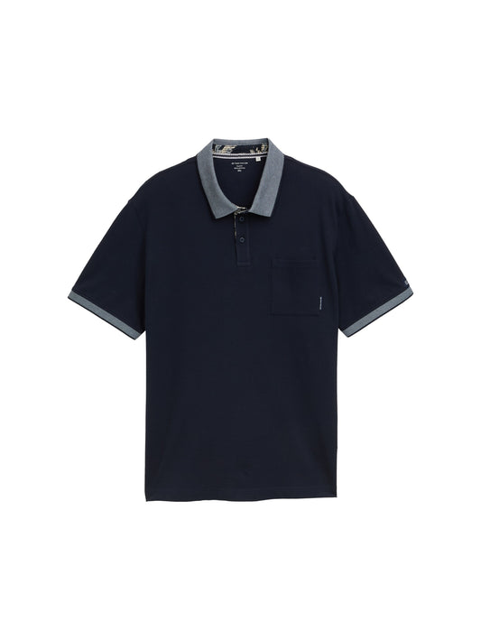 plus detailed printed polo sky captain bl Bild 1