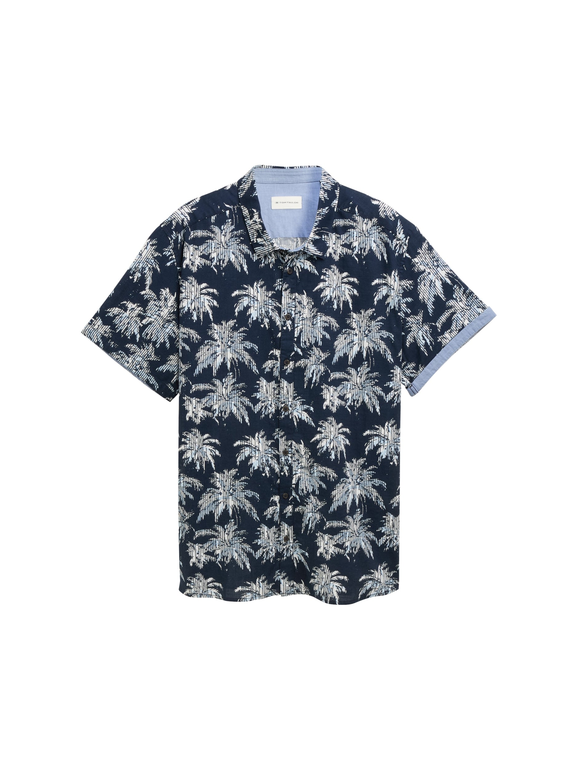 plus printed shirt navy blue stri Bild 1