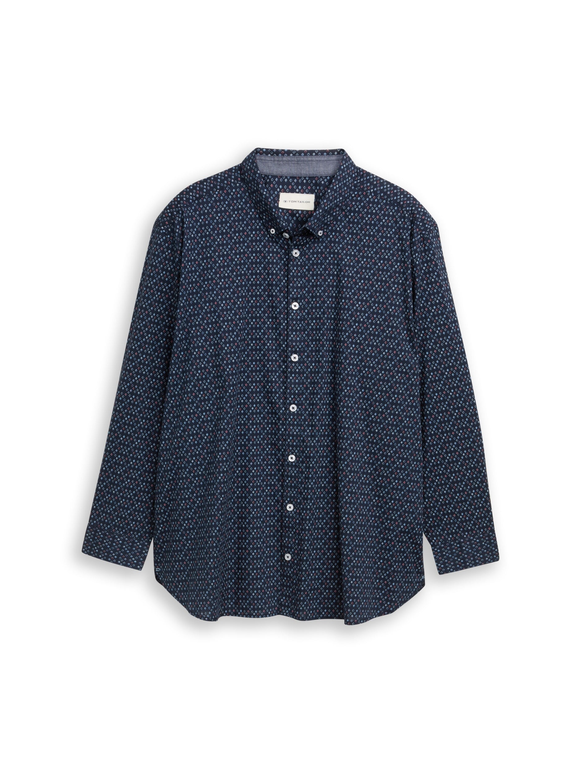 plus printed shirt blue diamond d Bild 1