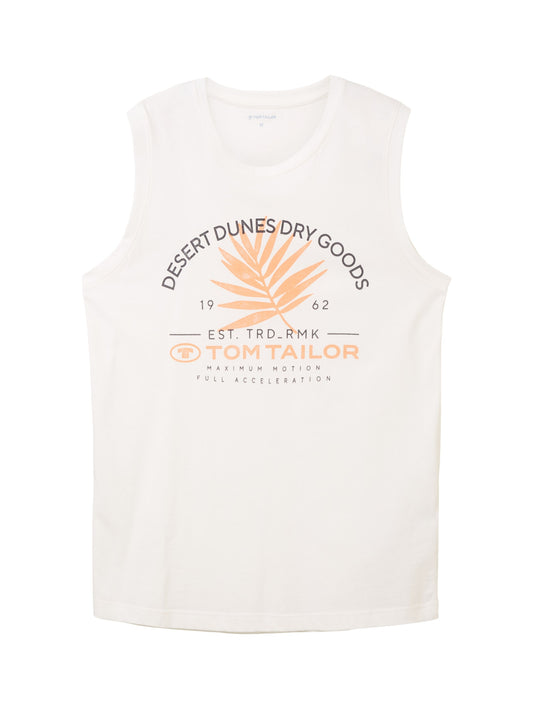 printed crewneck tanktop off white Bild 1