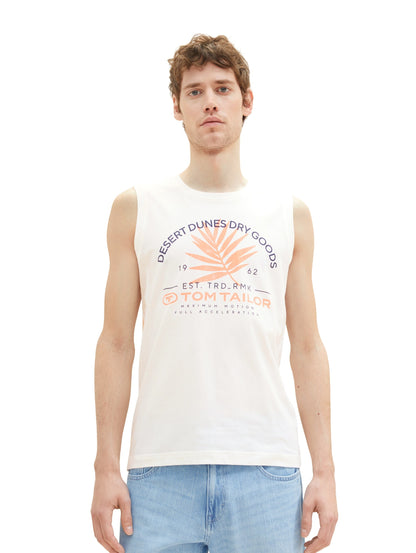 printed crewneck tanktop off white Bild 2
