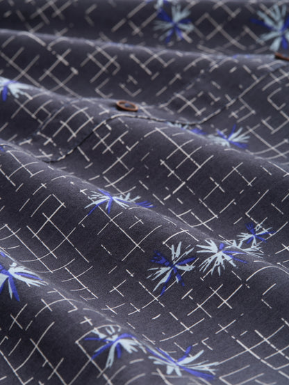 printed shirt blueish grey d Bild 2