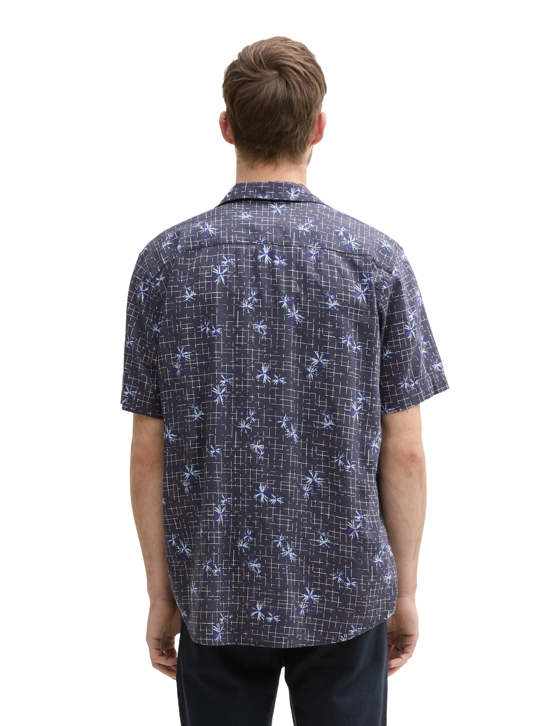 printed shirt blueish grey d Bild 4