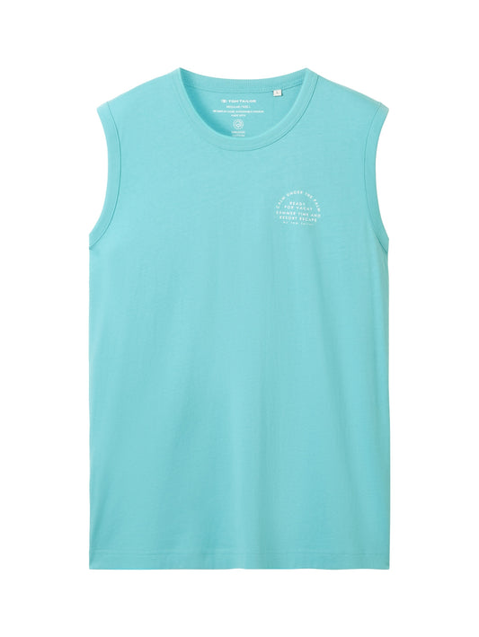 printed tanktop meadow teal Bild 1