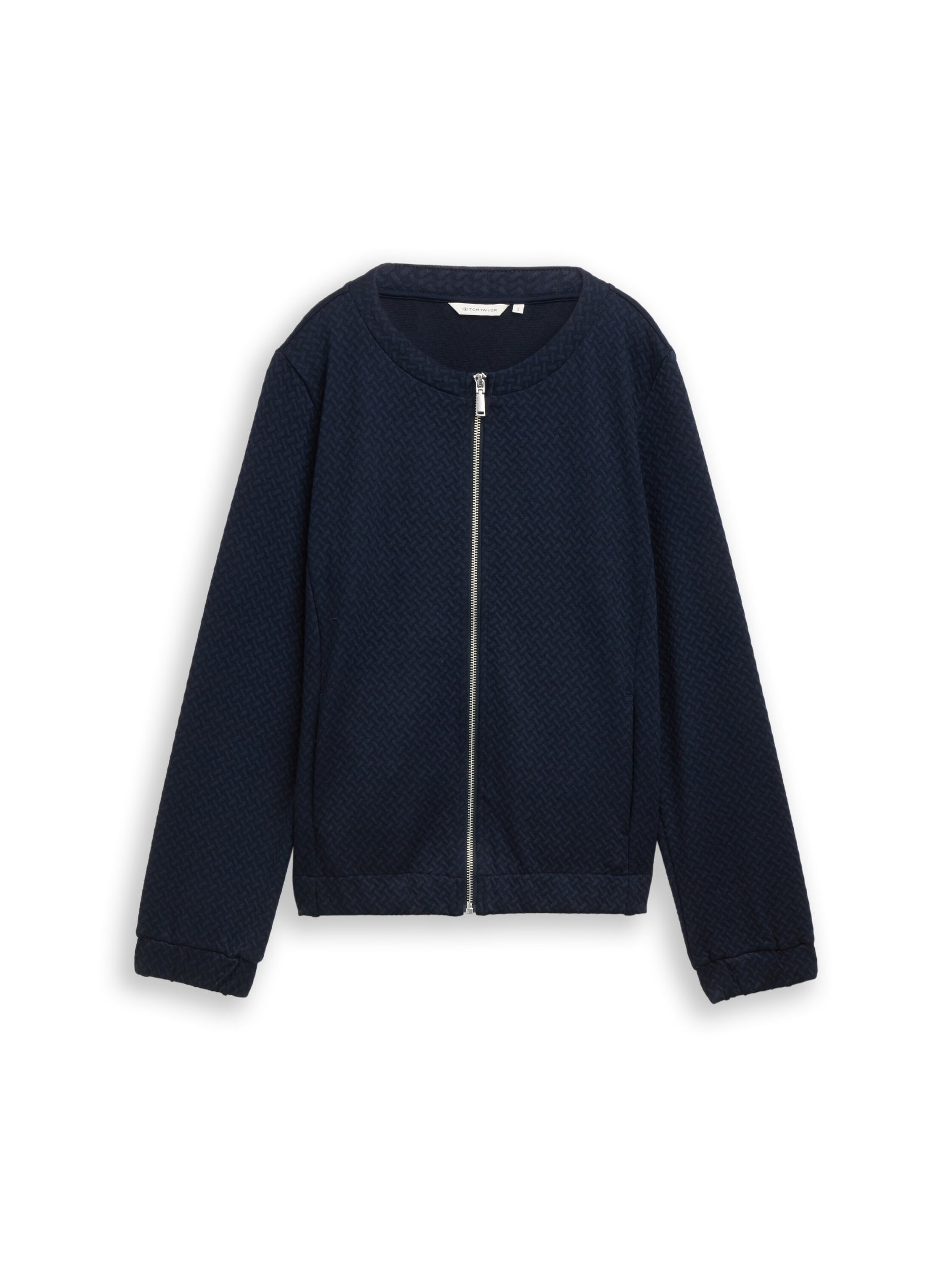 Sweatjacket structured sky captain bl Bild 1