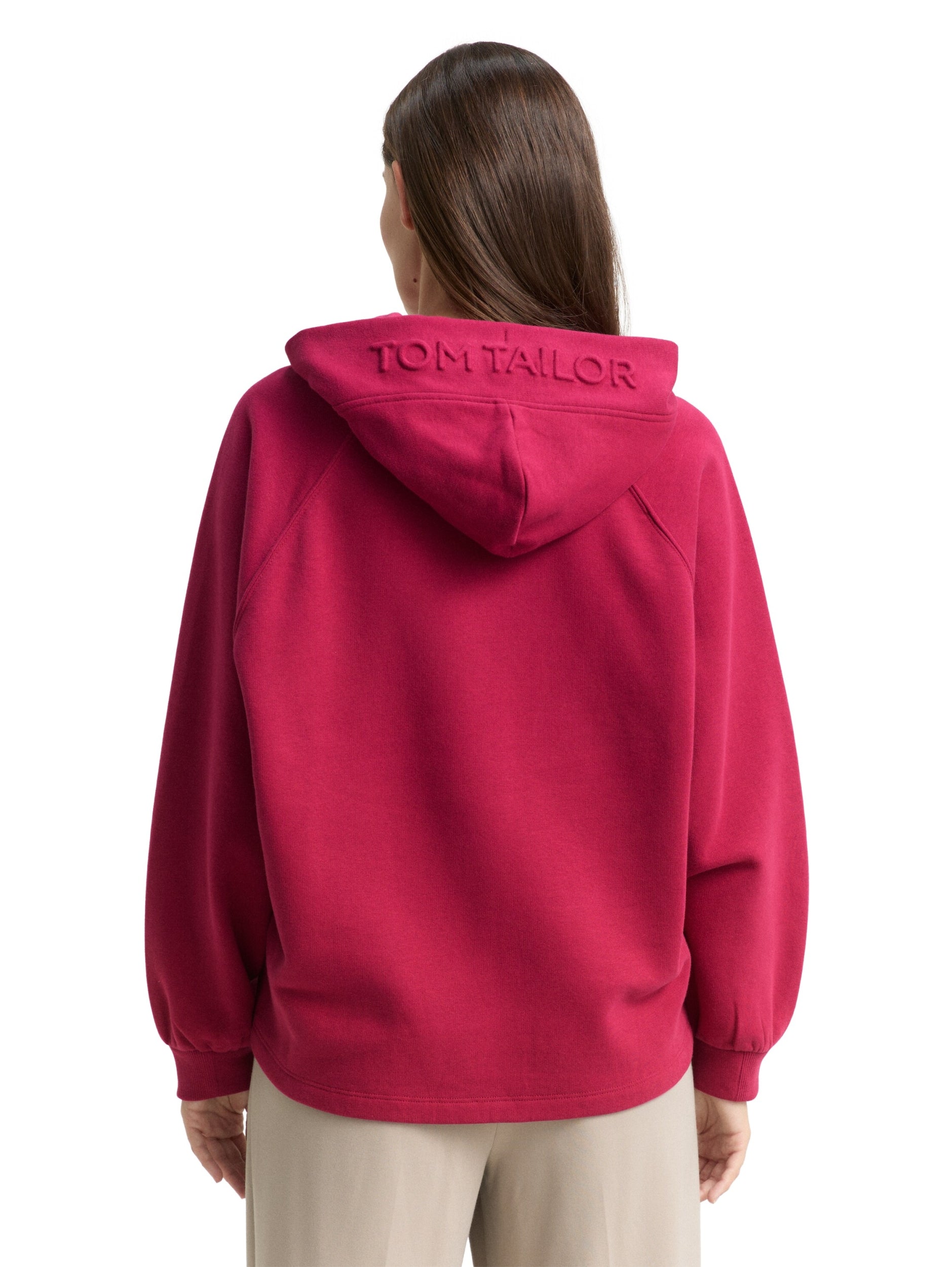 Sweatshirt Hoodie dark pink Bild 4