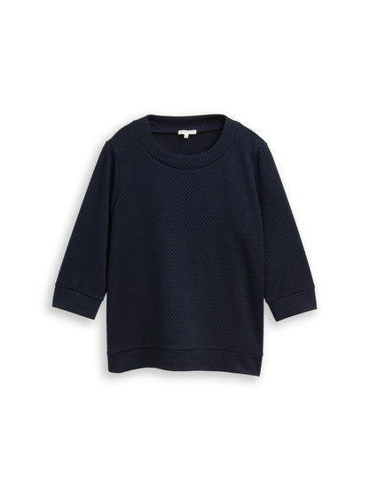 Sweatshirt structured sky captain bl Bild 1