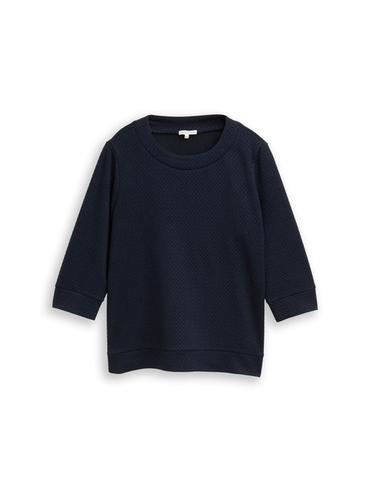 Sweatshirt structured sky captain bl Bild 1