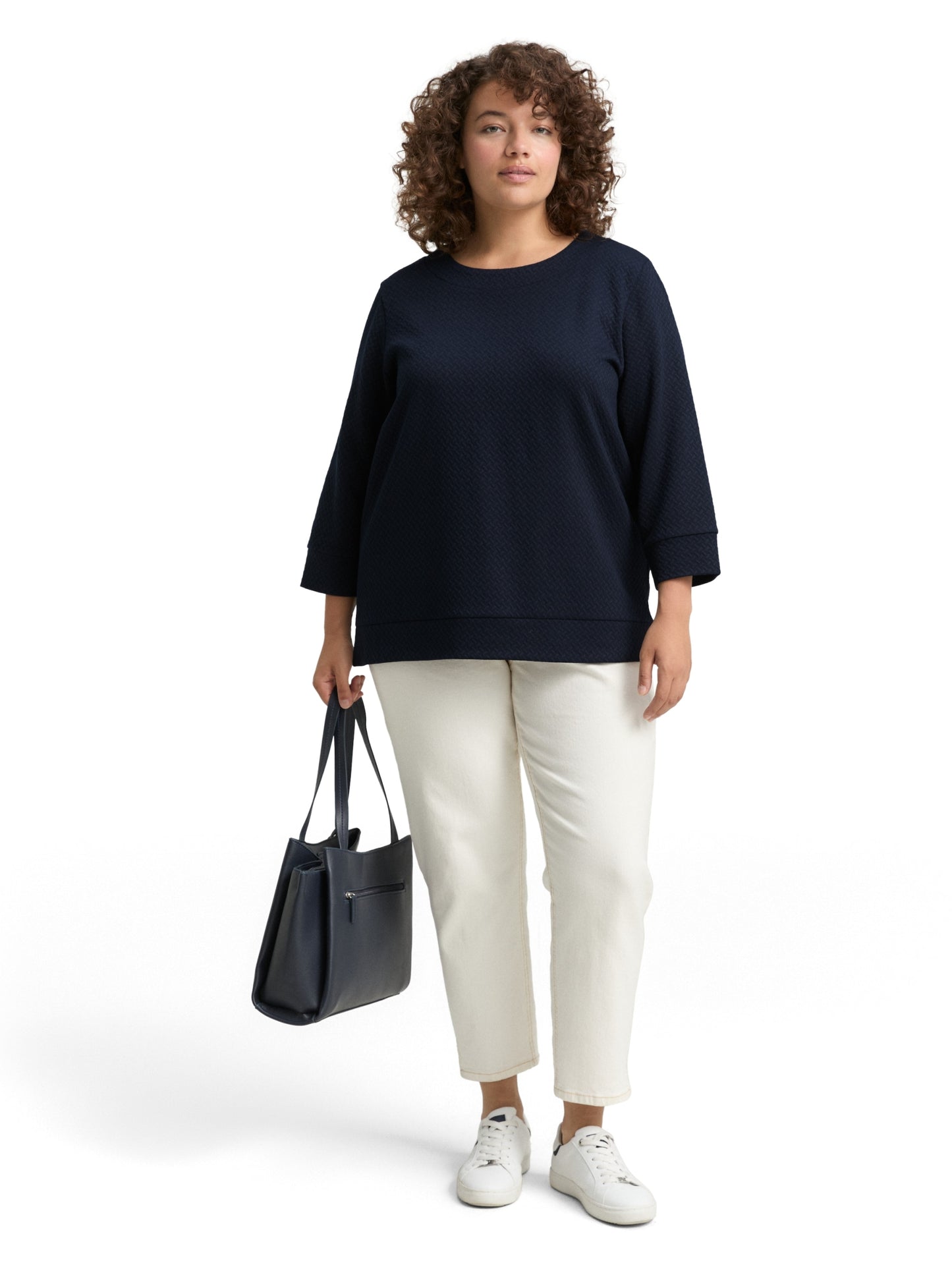 Sweatshirt structured sky captain bl Bild 3