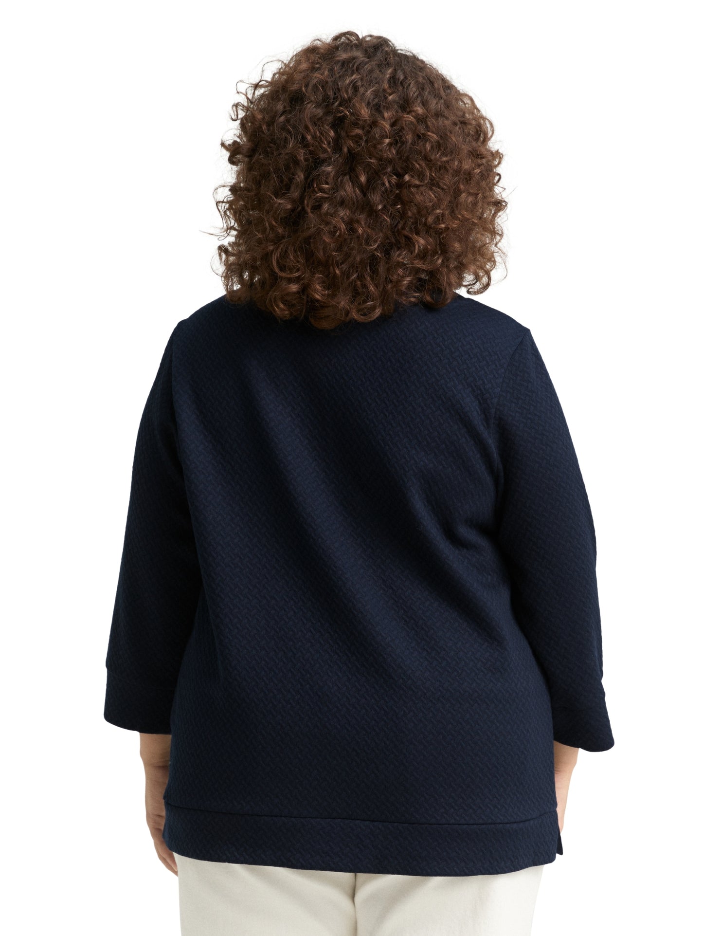 Sweatshirt structured sky captain bl Bild 4