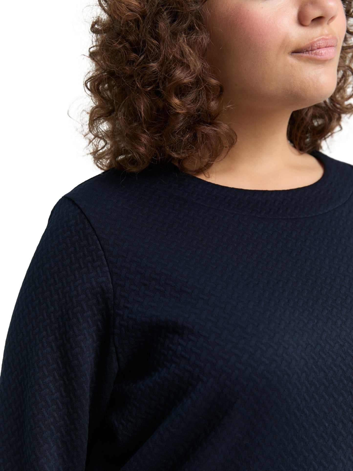 Sweatshirt structured sky captain bl Bild 5
