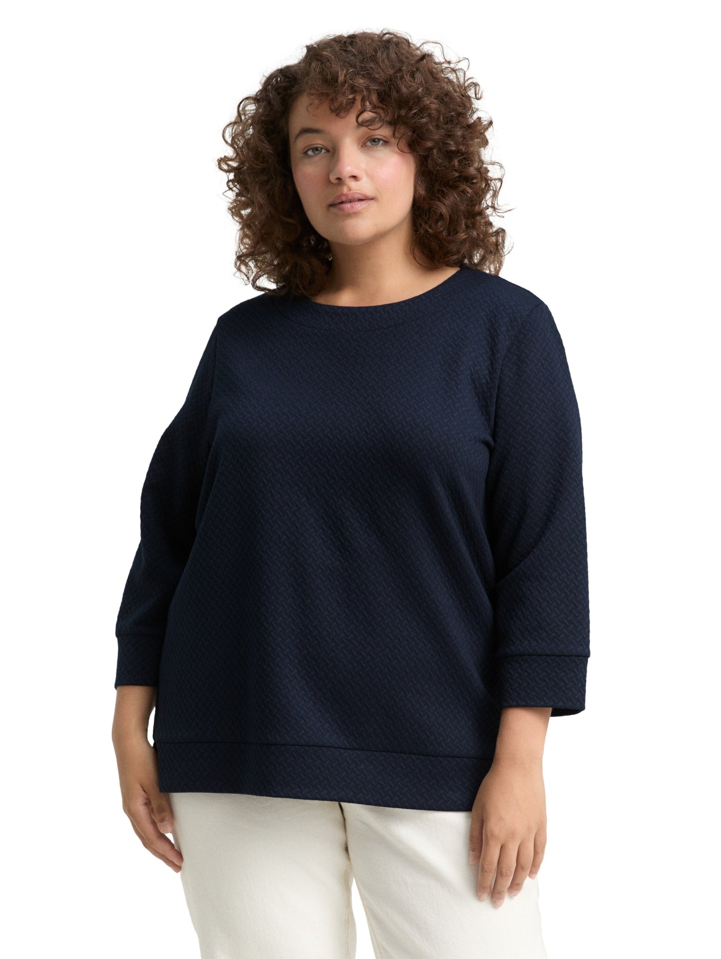 Sweatshirt structured sky captain bl Bild 6