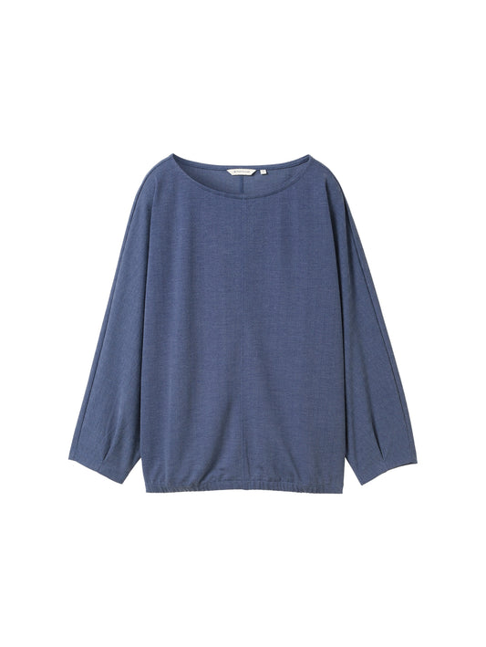 T-shirt batwing herringbone navy heringbon Bild 1