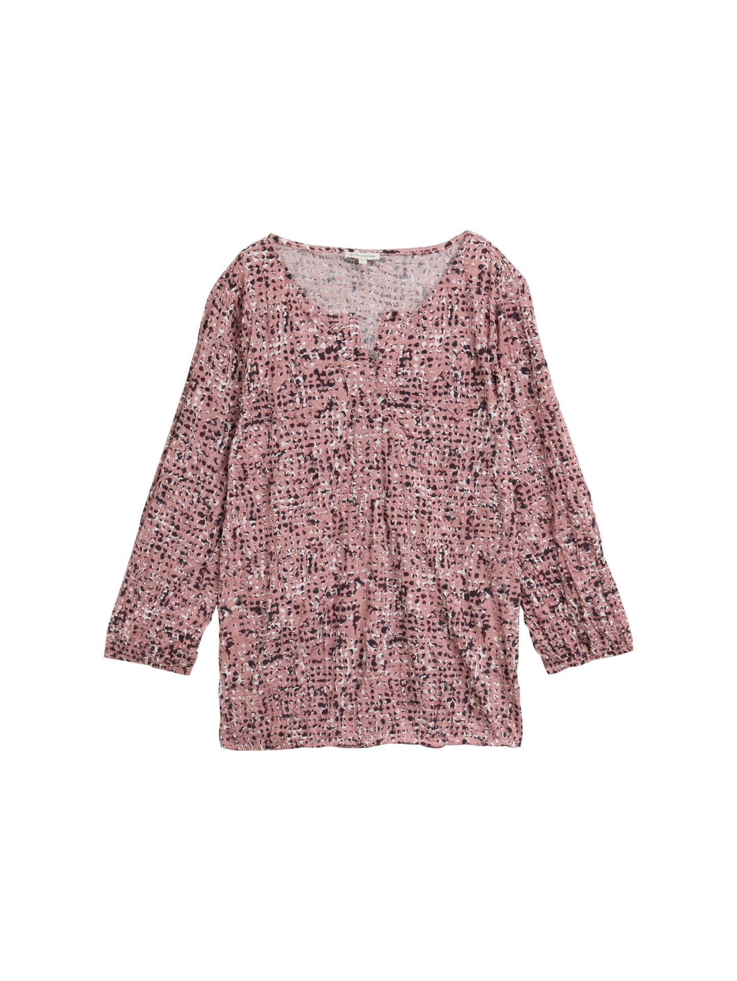 T-shirt crincle alloverprinted rose abstract Bild 1