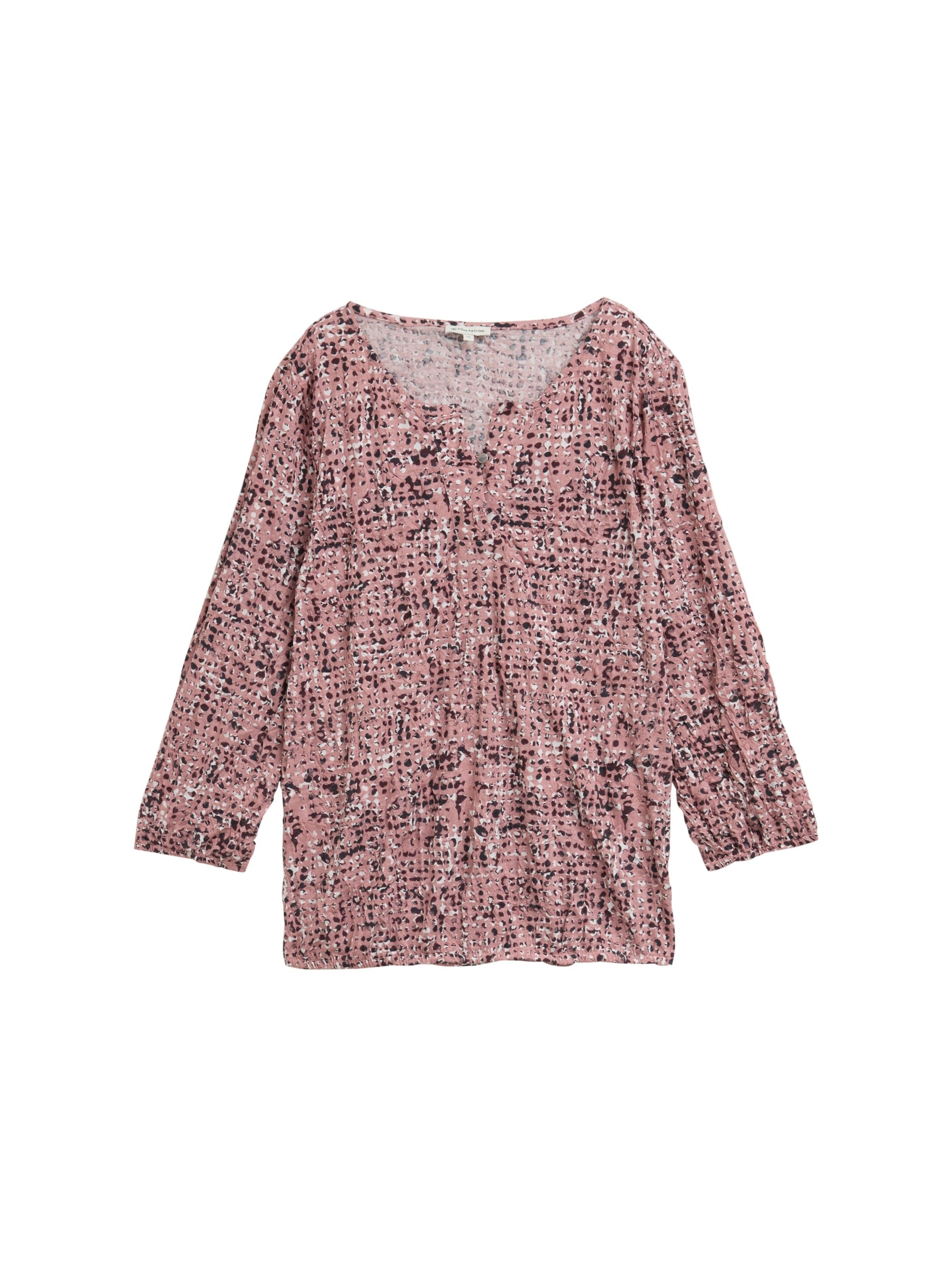 T-shirt crincle alloverprinted rose abstract Bild 1