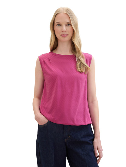 T-shirt top structured lush orchid Bild 3