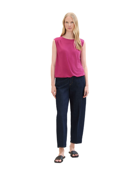 T-shirt top structured lush orchid Bild 4