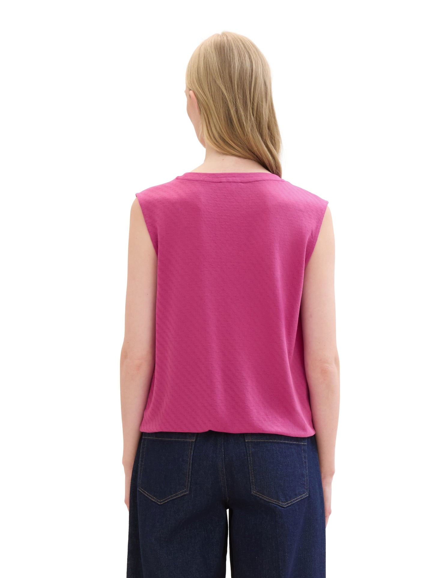 T-shirt top structured lush orchid Bild 5
