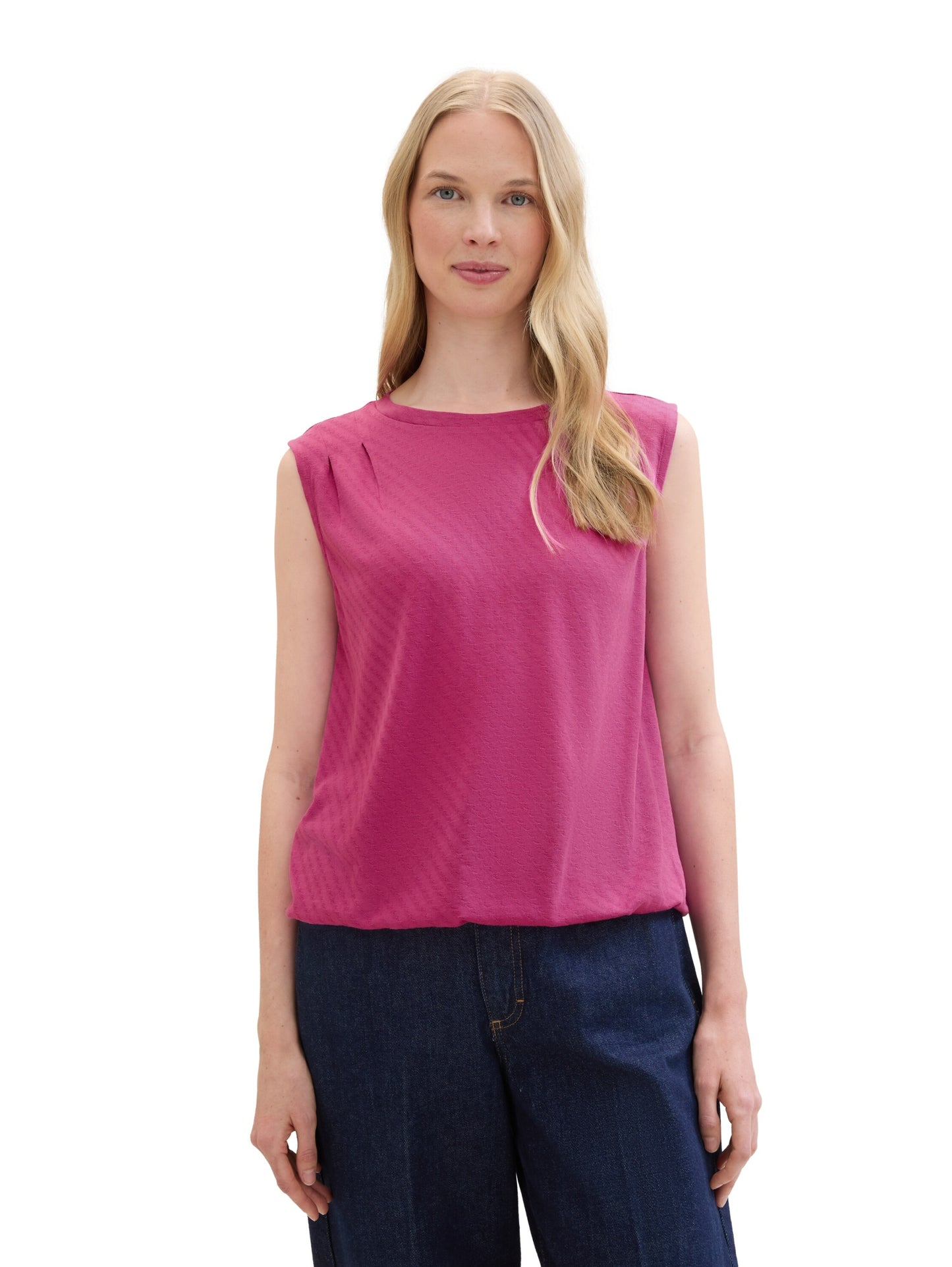 T-shirt top structured lush orchid Bild 6