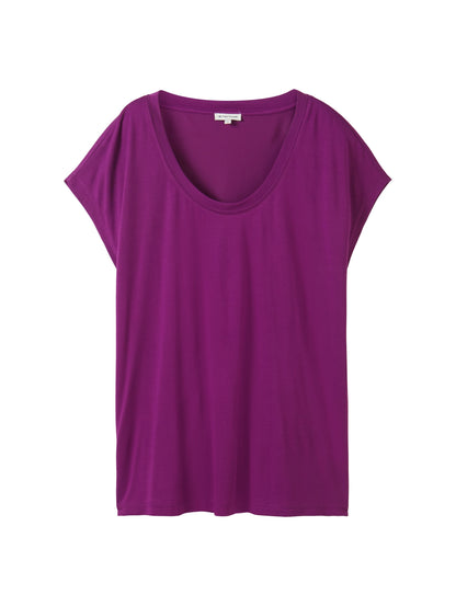 T-shirt wide crew neck dark orchid Bild 1