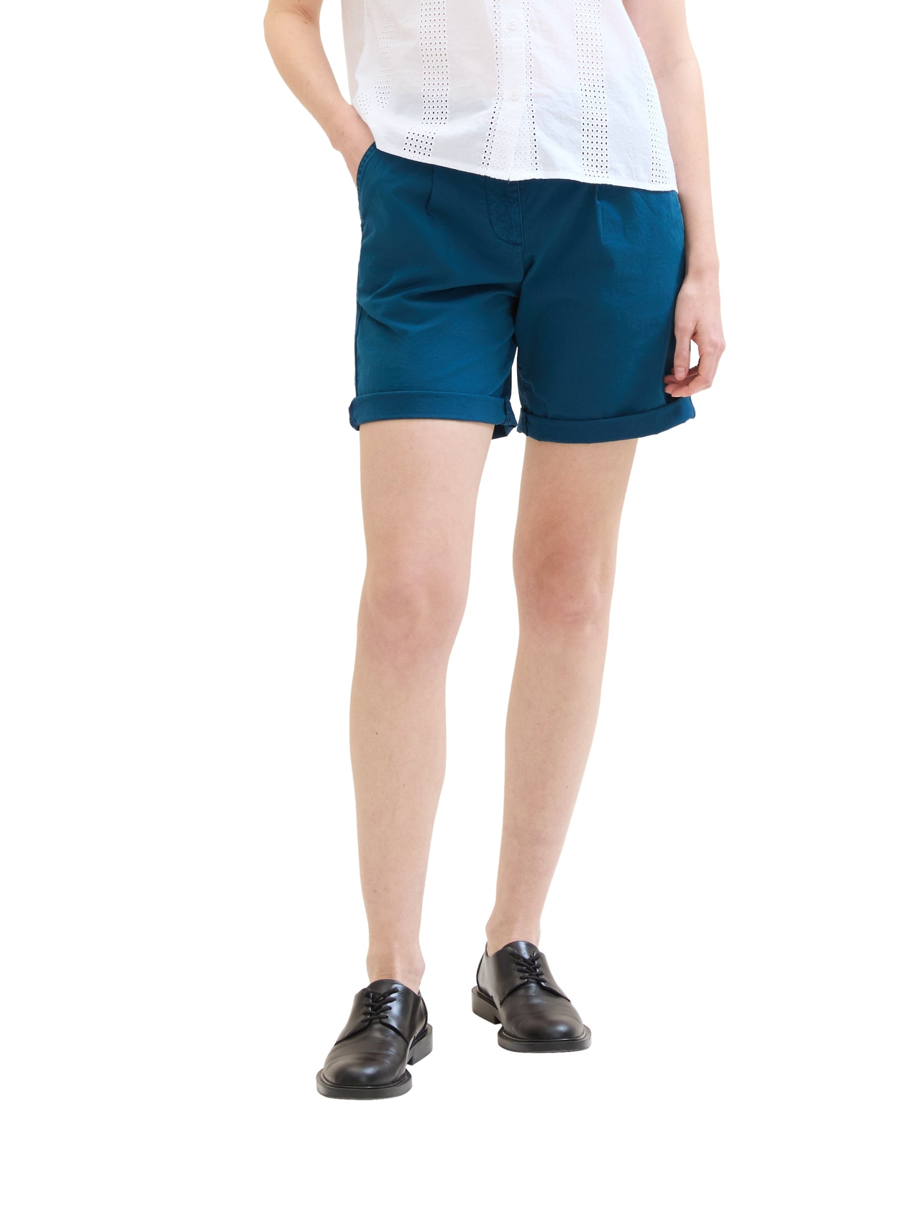 Tom Tailor Chino Bermuda Moss Blue Bild 2