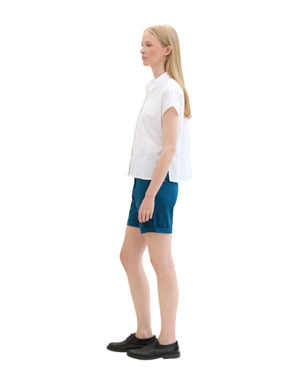 Tom Tailor Chino Bermuda Moss Blue Bild 4