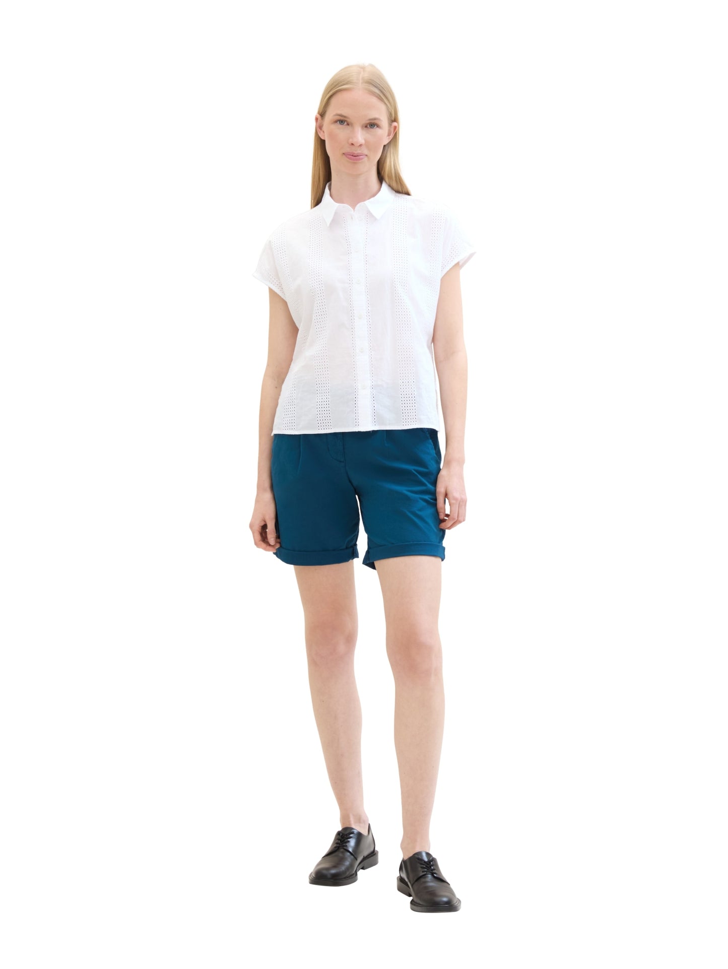 Tom Tailor Chino Bermuda Moss Blue Bild 5