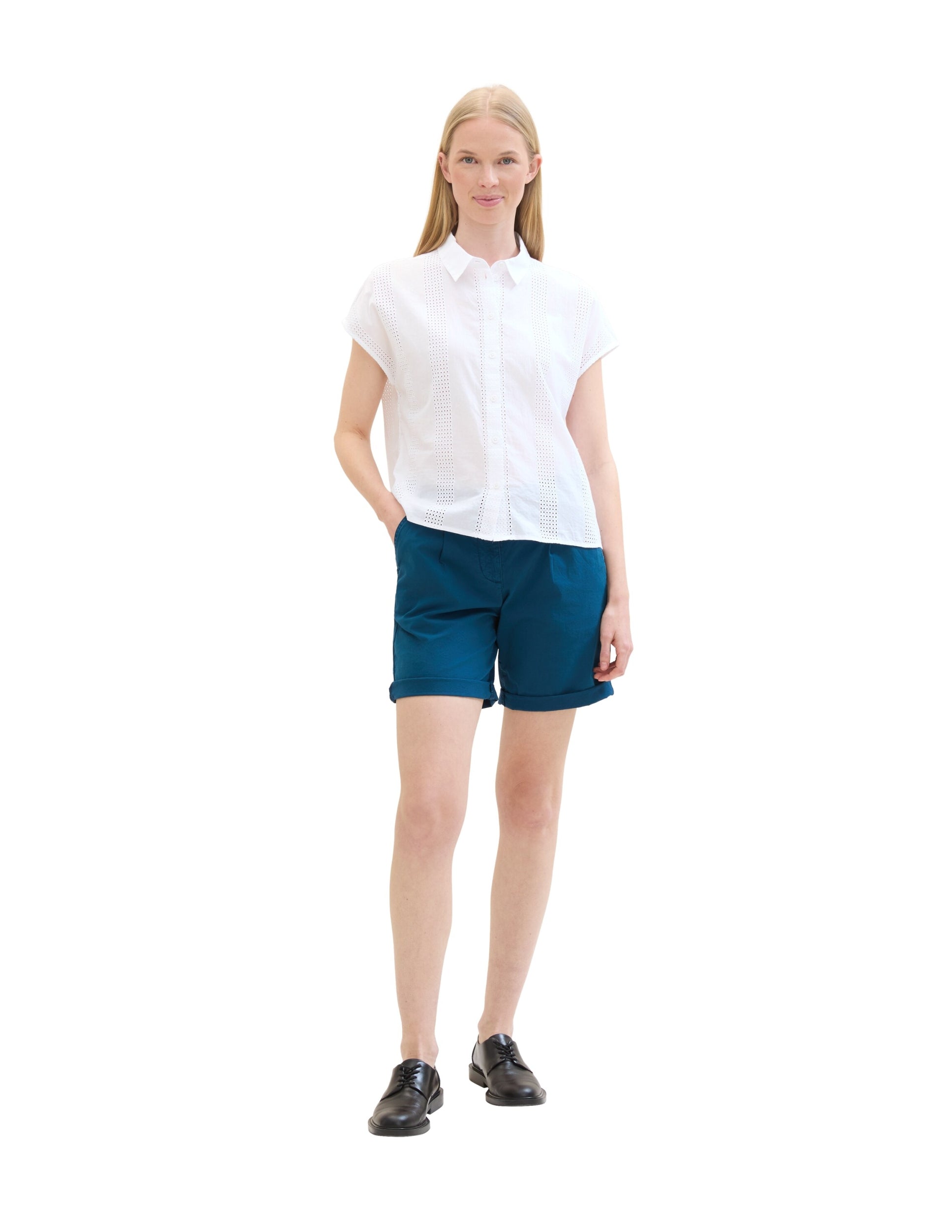 Tom Tailor Chino Bermuda Moss Blue Bild 7