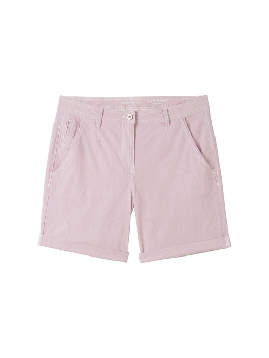 Tom Tailor Chino Bermuda orchid white s Bild 1