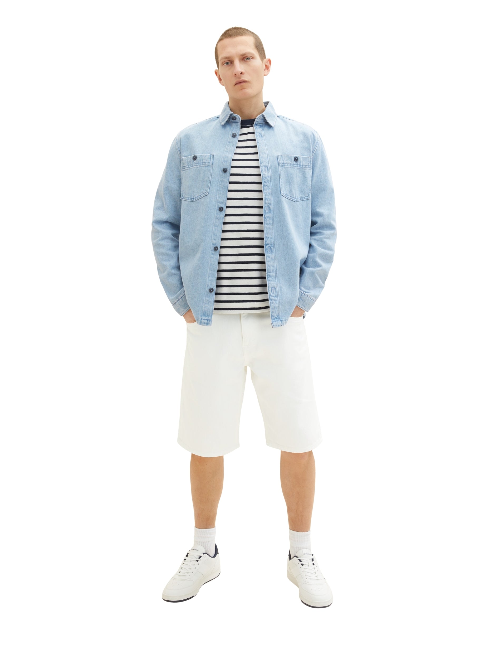 Tom Tailor Morris shorts White Denim Bild 5