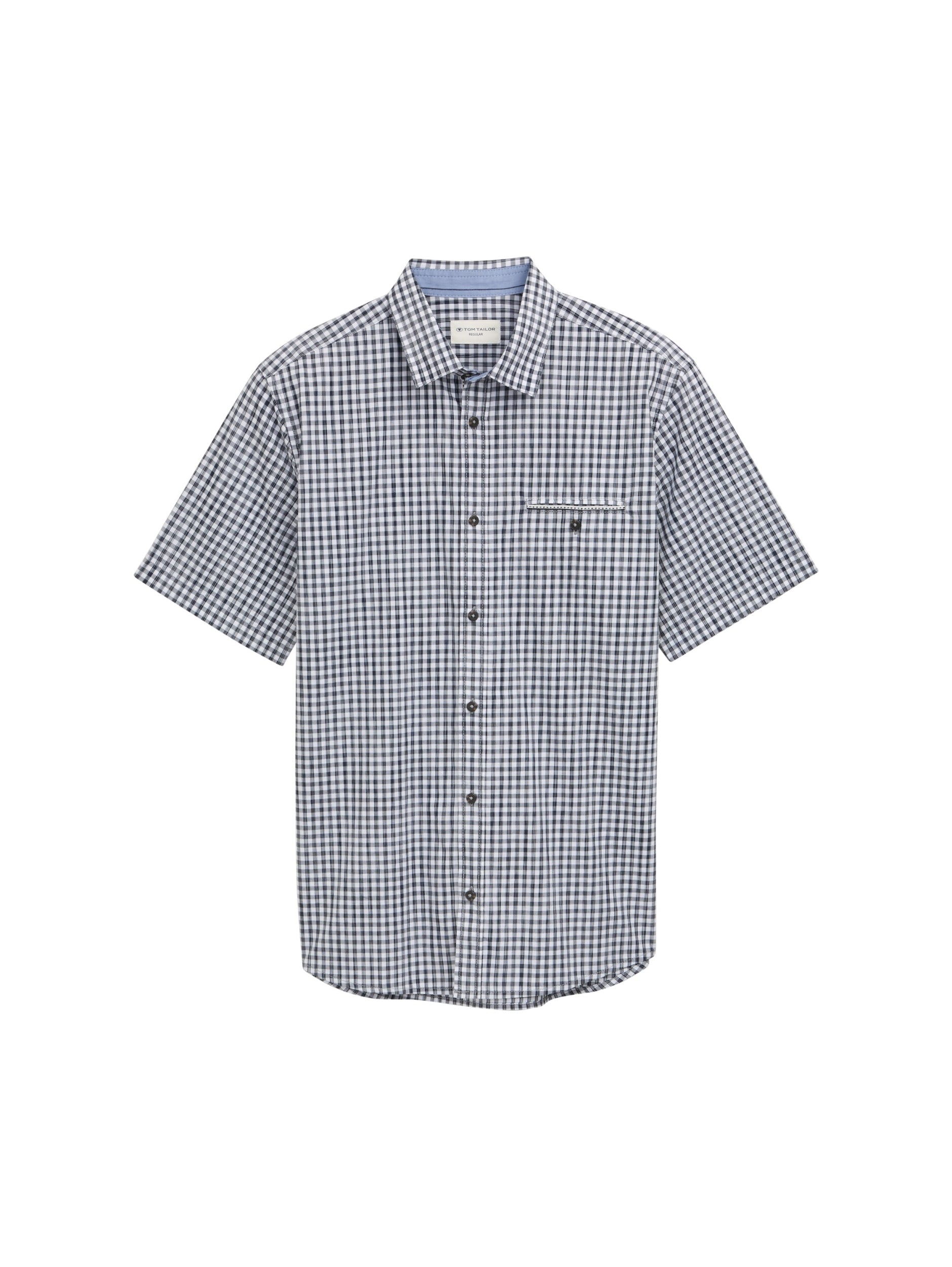 vichy checked shirt navy white sma Bild 1