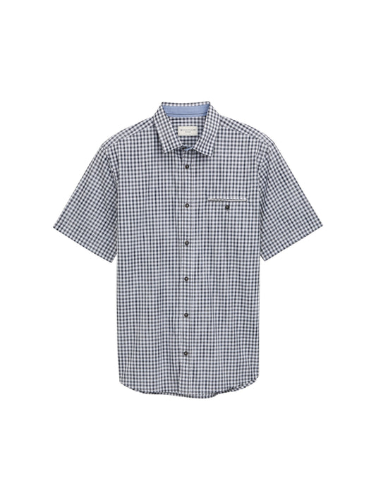 vichy checked shirt navy white sma Bild 1