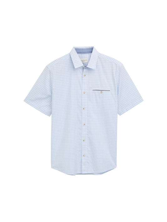 vichy checked shirt powder blue sm Bild 1