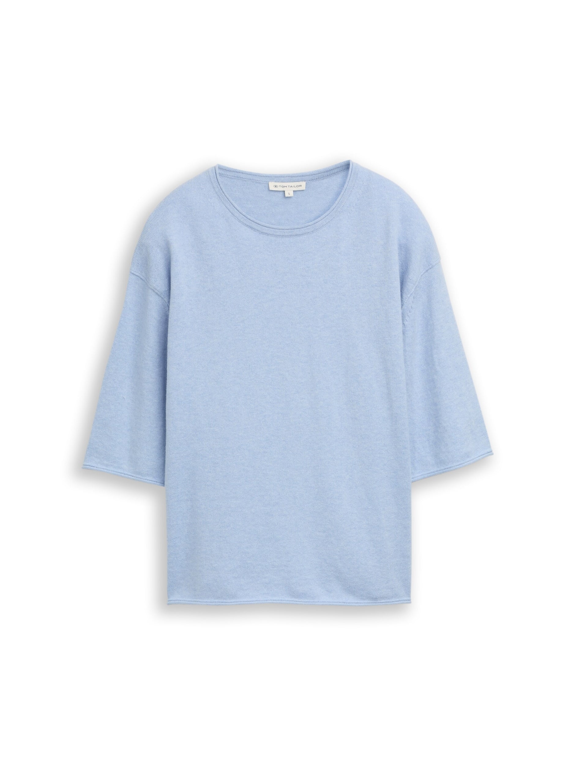 knit cashmere blend shortsleev kentucky blue Bild 1