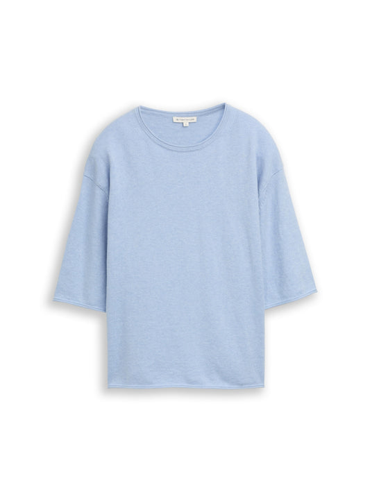 knit cashmere blend shortsleev kentucky blue Bild 1